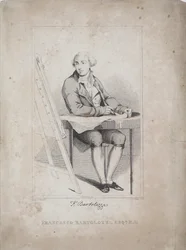 Francesco Bartolozzi, graviert von George M. Brighty (geb. 1788) und John Romney (1786-1863), ca. 1810